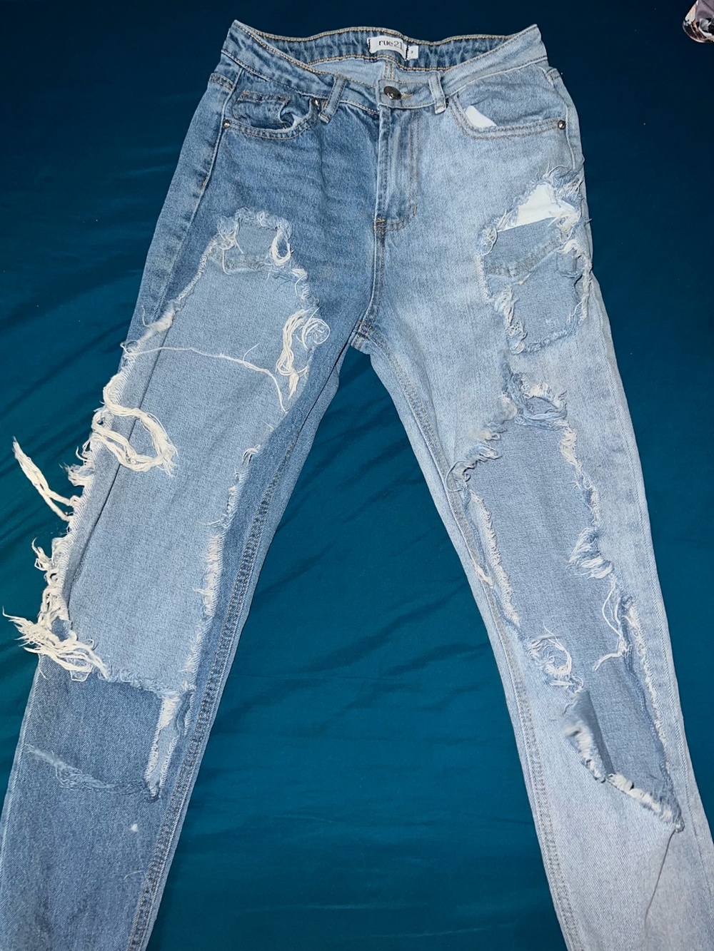 Distressed Light Blue women’s Jeans